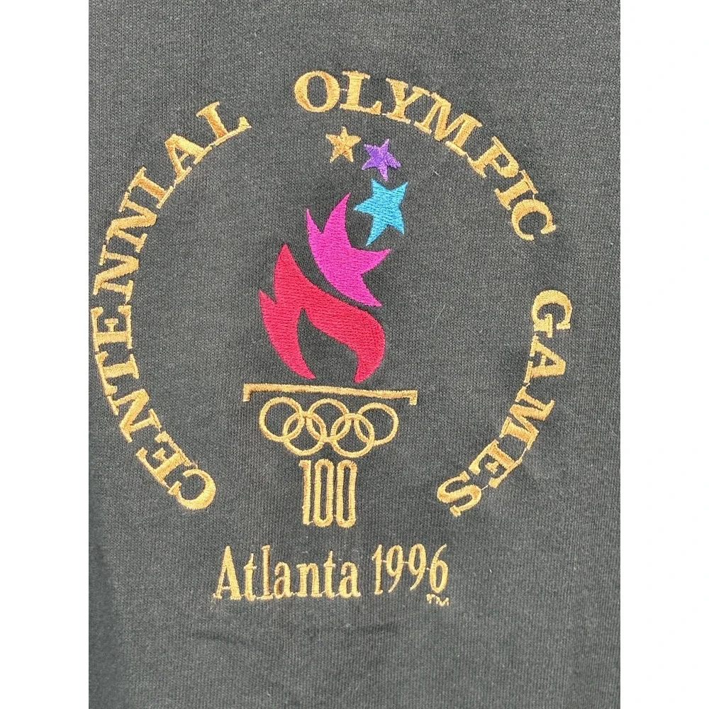Vtg Champion X Atlanta Olympics 1996 Tshirt Sz X-Large Mens Dark Green Embroider